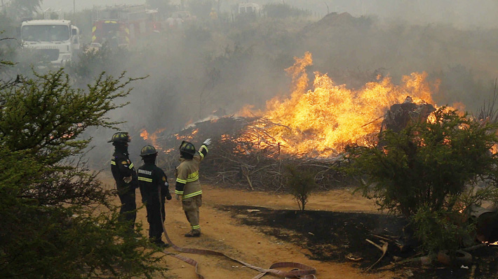 Gracias a control de los incendios, solo la provincia de Marga Marga se mantiene con alerta roja