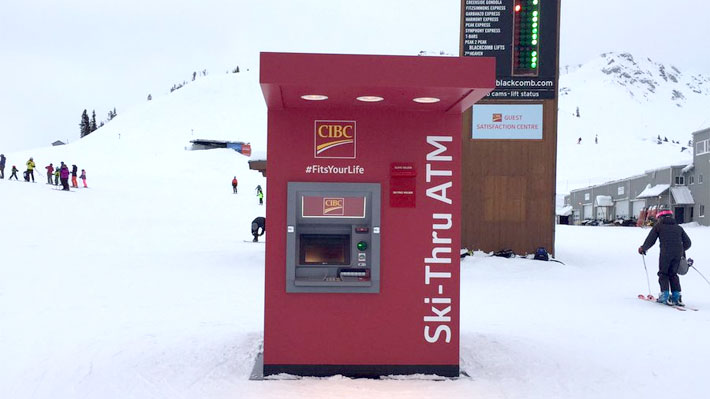 Whistler Blackcomb: Un cajero automático en la cima de la montaña