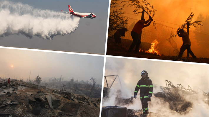 Cronología de la catástrofe: Cómo se quemaron 250 mil hectáreas en Chile en sólo 5 días