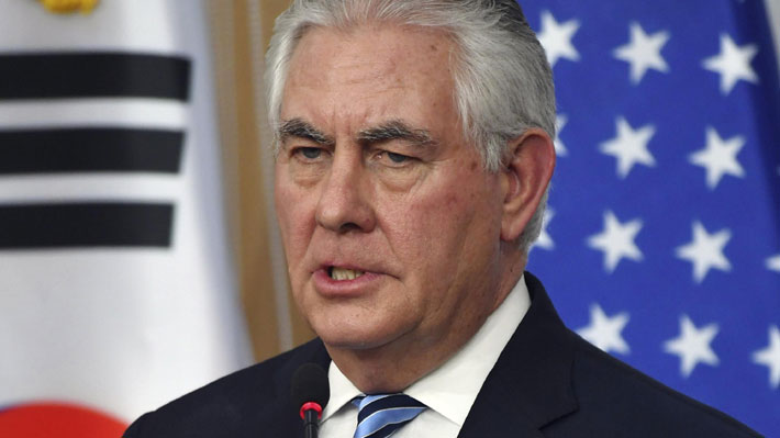 Tillerson asegura que acción militar contra Corea del Norte es una 