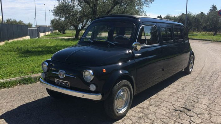 Conoce al Fiat 500 hecho limusina