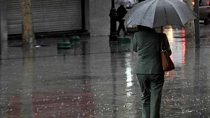 Pronostican lluvias para esta esta tarde y hasta el martes en la zona central del país