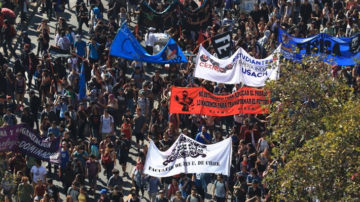 Repase los hechos ocurridos durante la última marcha estudiantil