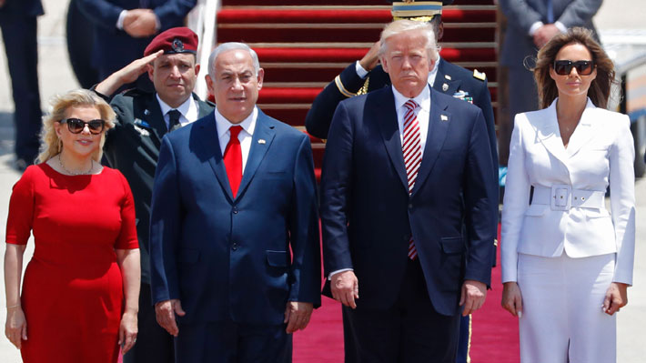 Trump llega a Tel Aviv para analizar proceso de paz entre israelíes y palestinos