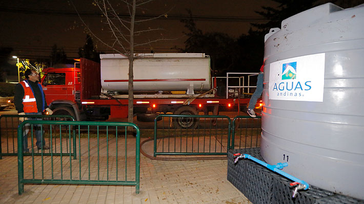 Aguas Cordillera anuncia que suministro ser&aacute; restablecido durante esta ma&ntilde;ana