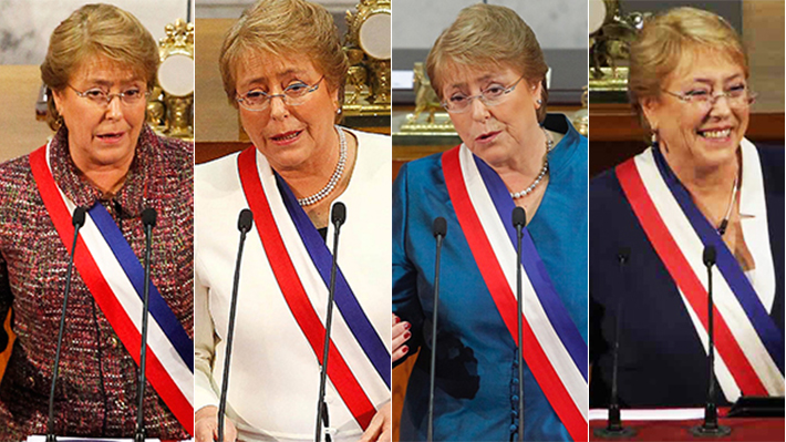 Duraci&oacute;n, &eacute;nfasis y acompa&ntilde;antes: La comparaci&oacute;n de los cuatro discursos de Bachelet