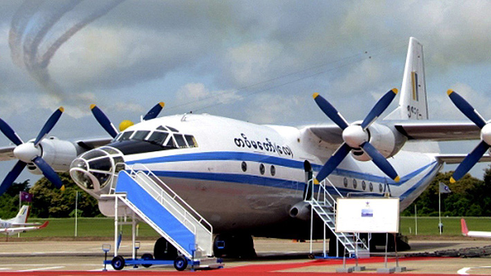 Avión militar con 114 personas a bordo desaparece en el sureste de Myanmar