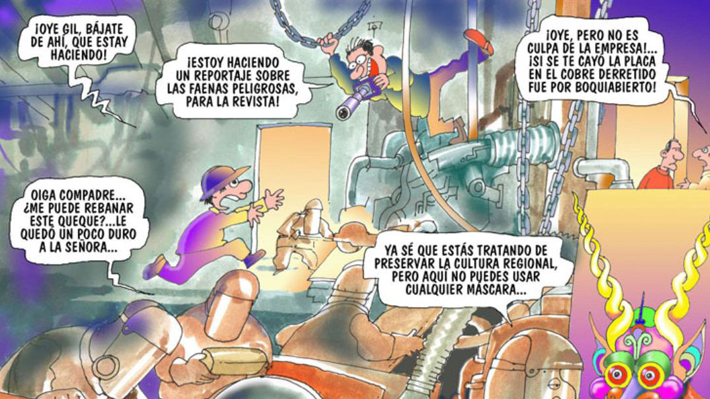 Las vi&ntilde;etas de Hervi por las que Codelco pag&oacute; US$ 30 mil generando cr&iacute;ticas entre parlamentarios