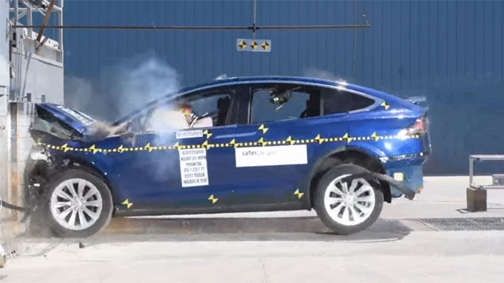 El Tesla Model X consigue cinco estrellas en pruebas de choques