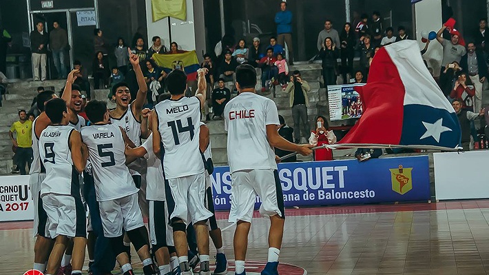 El emotivo y alocado festejo de la Sub 17 de Chile tras conseguir el histórico título del Sudamericano de básquetbol