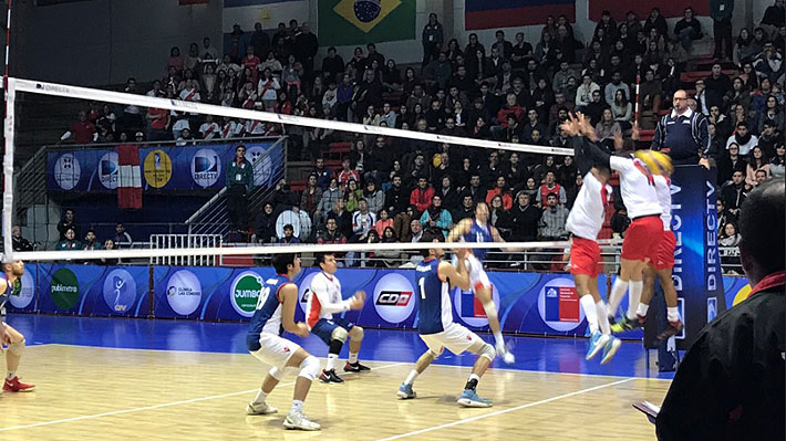 Chile debuta con un triunfo sobre Perú en el Sudamericano de Vóleibol Masculino