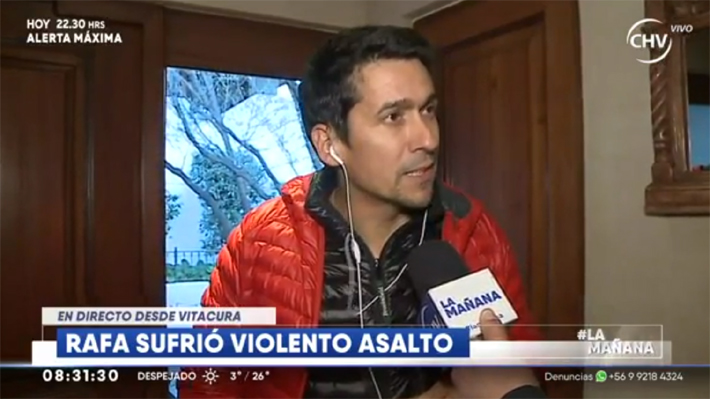 Rafael Araneda se refiere al asalto que sufrió en su casa: "Me siento súper vulnerado"