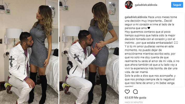 Pronto ser&aacute;n padres: Mauricio "Huaso" Isla y Gala Caldirola anuncian embarazo