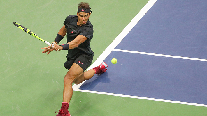 Mira el impresionante punto "sin mirar" con el que Rafael Nadal deslumbró en la final del US Open