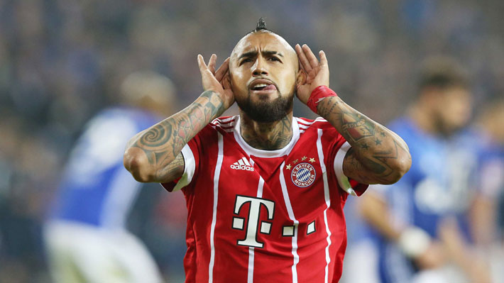 Mira el golazo con que Arturo Vidal se lució en la goleada del Bayern Munich sobre el Schalke en la Bundesliga