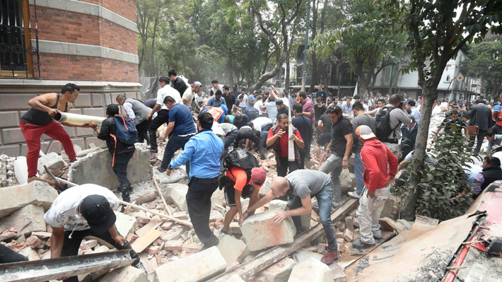 Balance de víctimas fatales asciende a 217 tras terremoto de magnitud 7,1 en México
