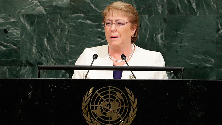 Bachelet destaca su legado medioambiental y la relevancia del cambio climático en último discurso ante la ONU