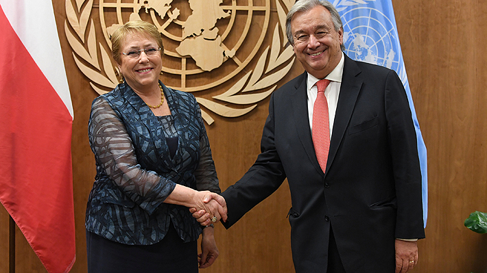 Presidenta Bachelet destaca su experiencia en mediaciones tras aceptar nominaci&oacute;n en ONU