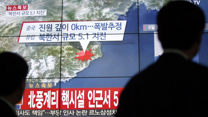 China atribuye nuevo sismo en Corea del Norte a "explosión" provocada por régimen