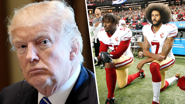 "Take the knee": Las claves de la protesta que desató la guerra entre Trump y los deportistas en EE.UU.