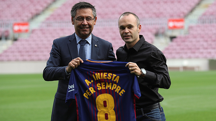 Será eterno: Barcelona oficializa contrato "de por vida" para Andrés Iniesta