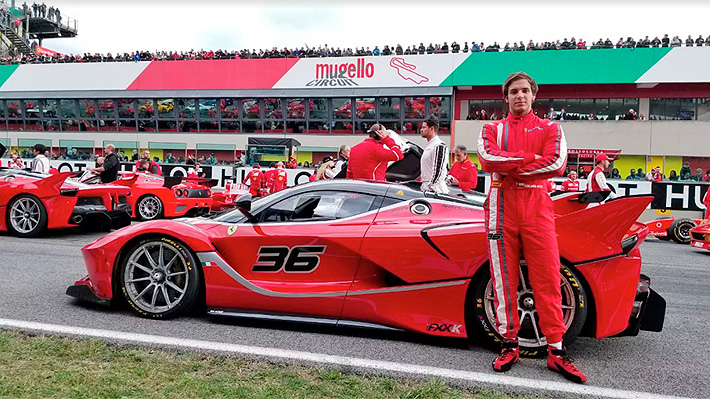 El heredero de Hites que conducirá un Ferrari a 300 km/h en la carrera preliminar de las 24 horas de Daytona