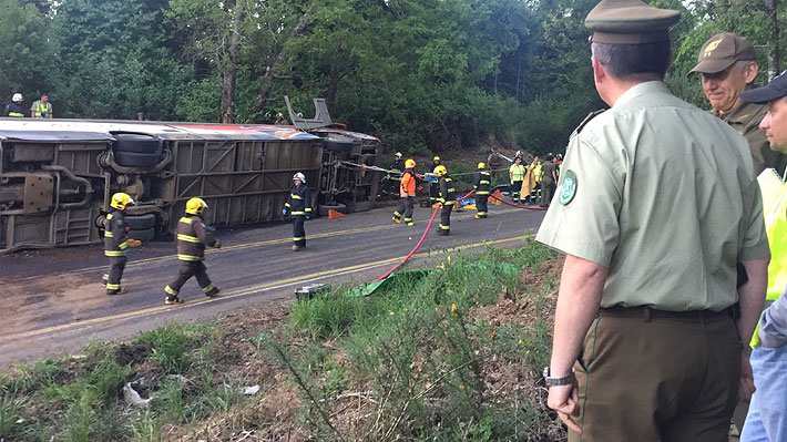 Accidente de tránsito en La Araucanía deja diez personas fallecidas y más de una decena de heridos