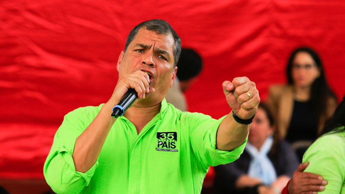 Rafael Correa califica de "golpe de estado" consulta popular planteada por Presidente Moreno