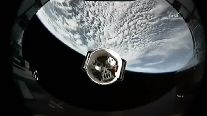 SpaceX envía una cápsula a la Estación Espacial en el primer cohete reciclado