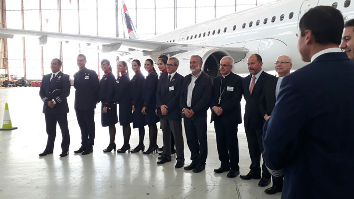 Avión del Papa contará con más de 50 tripulantes para sus traslados en Chile y Perú