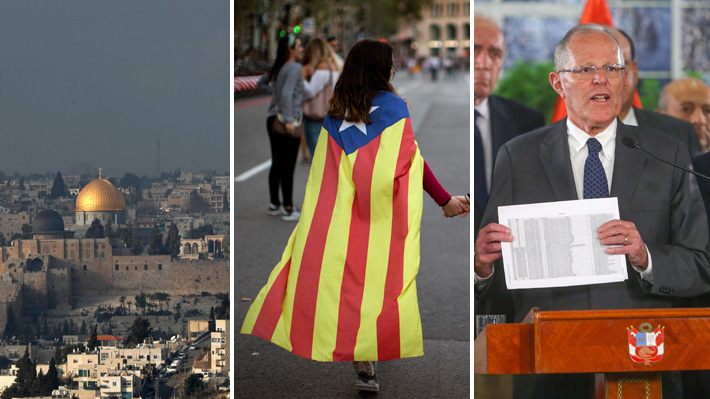 Resolución por Jerusalén, futuro de PPK y elecciones en Cataluña: el "súper jueves" en el mundo