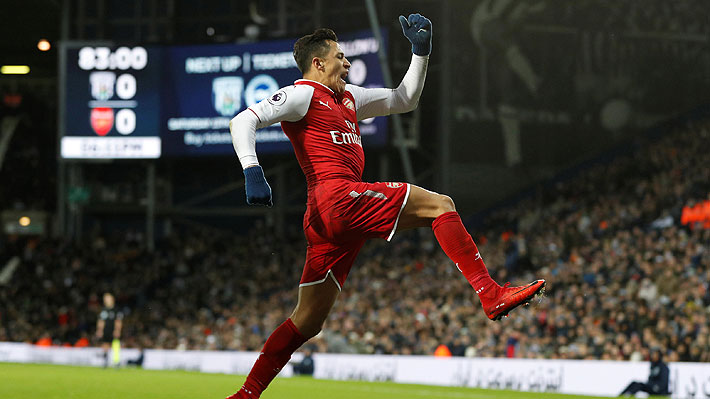¿Ser&aacute; el &uacute;ltimo con Arsenal? Mira el gol de tiro libre que marc&oacute; Alexis S&aacute;nchez en el empate ante West Bromwich