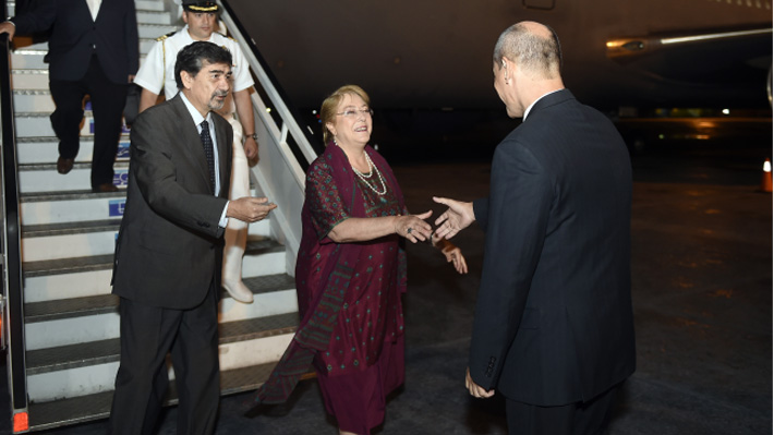 Presidenta Bachelet llega a Cuba para desarrollar visita oficial con énfasis en comercio y cooperación bilateral