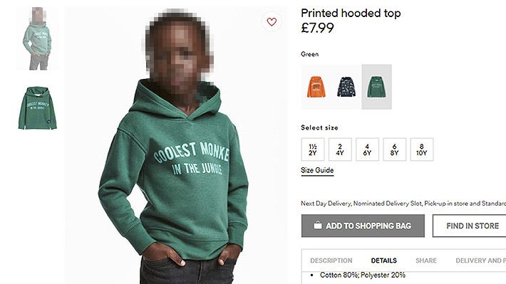 H&M condena racismo tras polémica publicidad que provocó ataques a sus tiendas en Sudáfrica