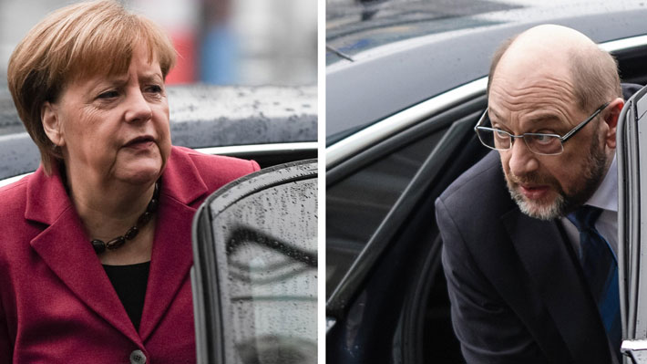 Alemania: Merkel y Schulz analizan avance de negociaciones para formar una gran coalición de gobierno