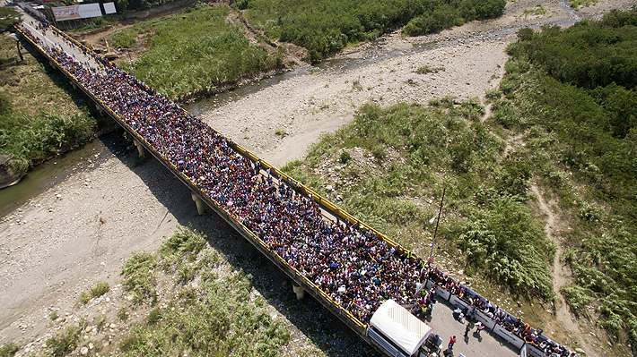 Fotos: El caótico fin de semana en la frontera entre Colombia y Venezuela