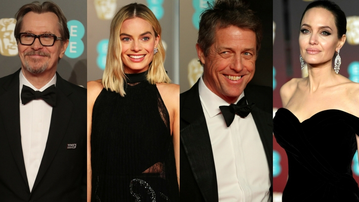 Actores y activistas se manifiestan en contra el abuso y acoso sexual en los premios Bafta