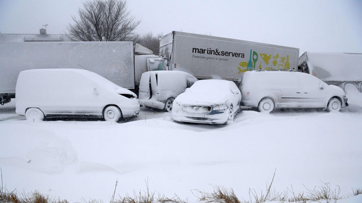 "Bestia del Este", el fenómeno climático que tiene a media Europa nevada