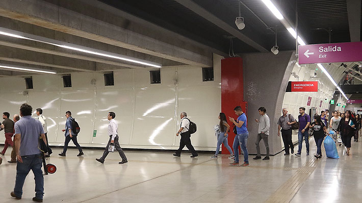 Servicio de la Línea 6 del Metro de Santiago vuelve a operar con normalidad