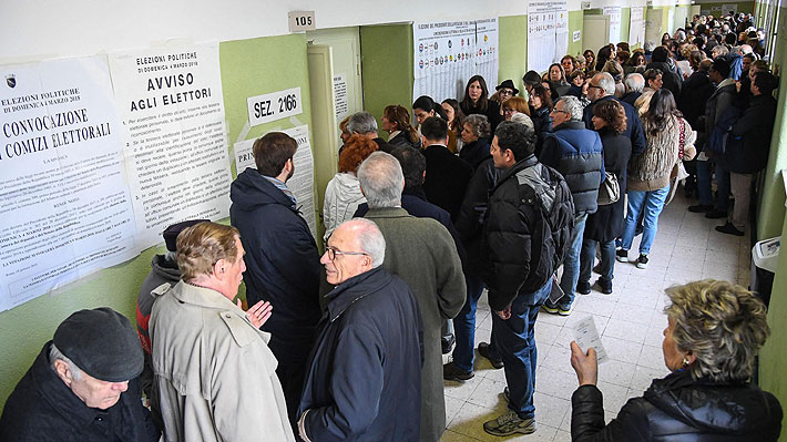 Elecciones en Italia: Cierran centros de votación y sondeos a boca de urna dan por ganador a coalición de centro derecha