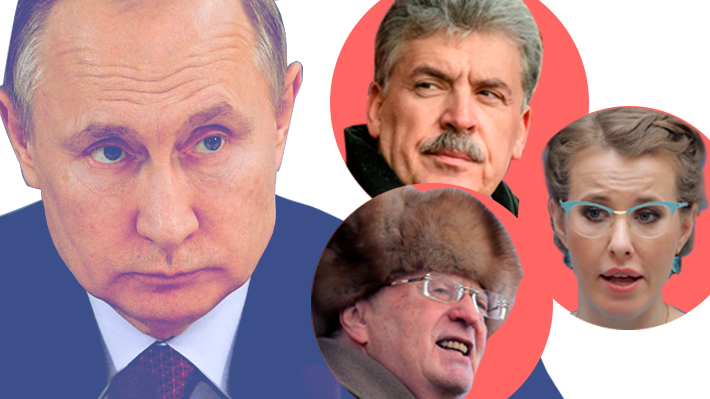 Los rivales de Vladimir Putin: Quiénes son los candidatos que buscan un milagro electoral en Rusia