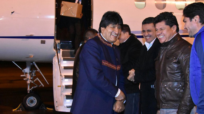 Evo Morales llega a Holanda para acompañar la presentación de los alegatos orales en La Haya