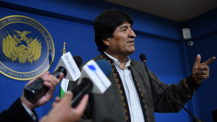 Evo Morales en su vuelta de La Haya: "Chile no tiene ningún argumento para rechazar nuestra demanda"