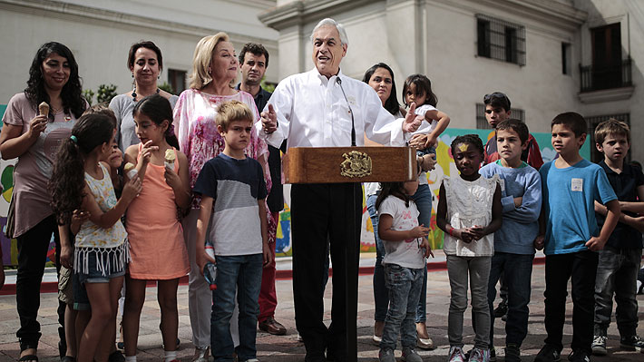 Con niños del Sename, Presidente Piñera celebra la Pascua de Resurrección en La Moneda