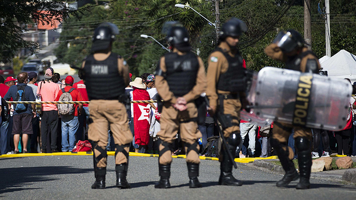 Policía refuerza seguridad en Curitiba por presencia de Lula da Silva
