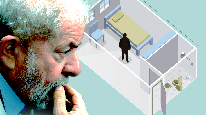 Infografía | En 15 metros cuadrados: Cómo es la celda donde se encuentra recluido Lula en Brasil