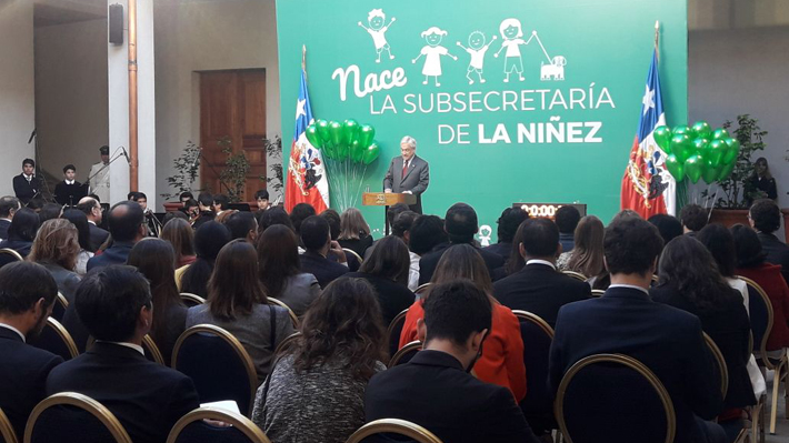 Piñera promulga ley que crea Subsecretaría de la Niñez: "Estamos trabajando sobre lo que construyó el gobierno anterior"