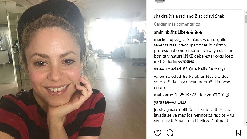 La foto de Shakira sin maquillaje que generó opiniones divididas entre sus  seguidores 