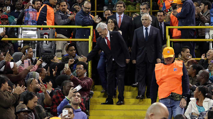 Presidente Piñera inicia proceso de regularización de migrantes desde el Estadio Víctor Jara