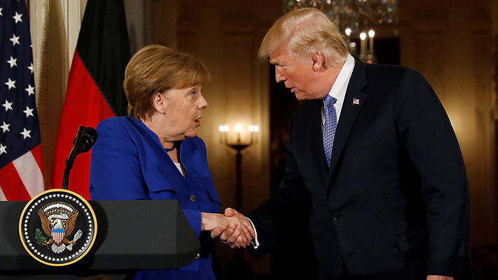 Merkel visita a Trump y advierte que acuerdo nuclear con Irán "no es suficiente"